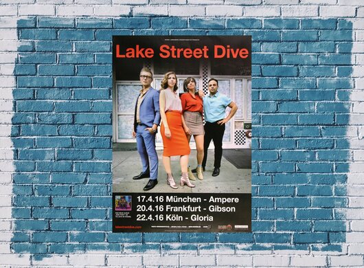 Lake Street Dive - Side Pony, Tour 2016 - Konzertplakat
