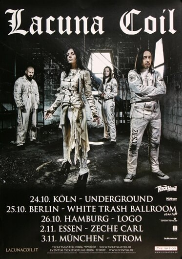 Lacuna Coil - Delirium, Tour 2016 - Konzertplakat