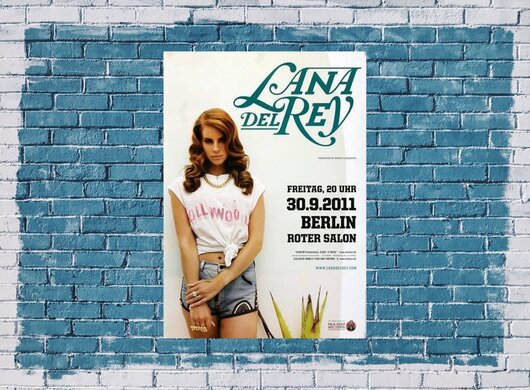 Lana Del Ray - Dark Paradise, Berlin 2011 - Konzertplakat