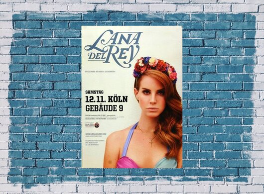 Lana Del Ray - Born To Die, Köln 2011 - Konzertplakat