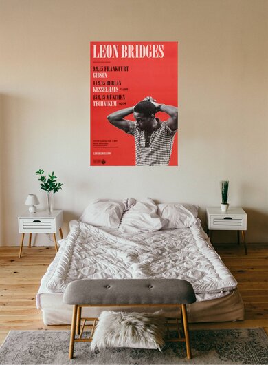 Leon Bridges - Coming Home, Tour 2015 - Konzertplakat