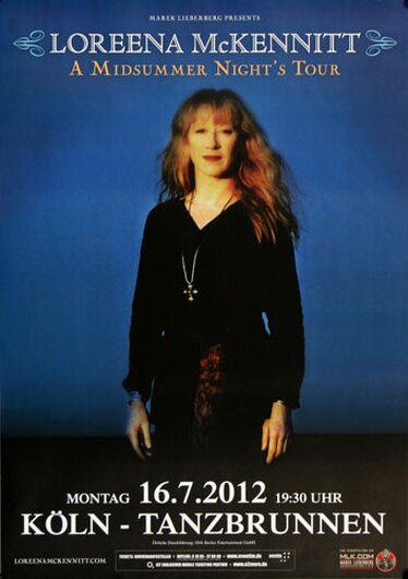 Loreena McKennitt - Midsummer Night , Köln 2012 - Konzertplakat
