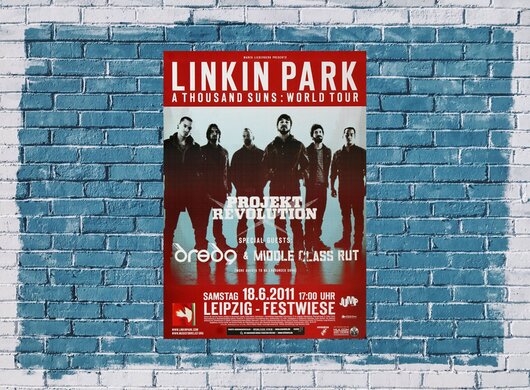 Linkin Park - Festwiese , Leipzig 2011 - Konzertplakat