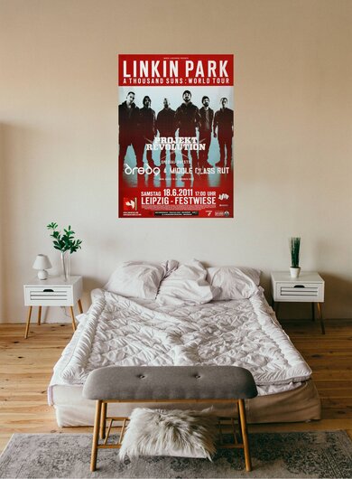 Linkin Park - Festwiese , Leipzig 2011 - Konzertplakat