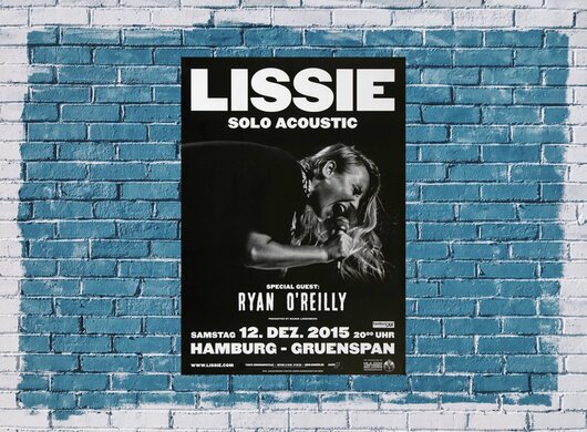Lissie - Solo Acoustic, Hamburg 2015 - Konzertplakat