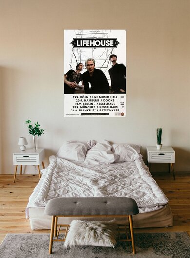Lifehouse - Hurricane, Tour 2015 - Konzertplakat