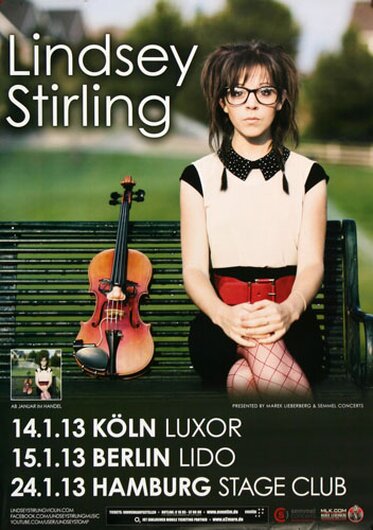 Lindsey Stirling, Live In, Tour 2013, - Konzertplakat