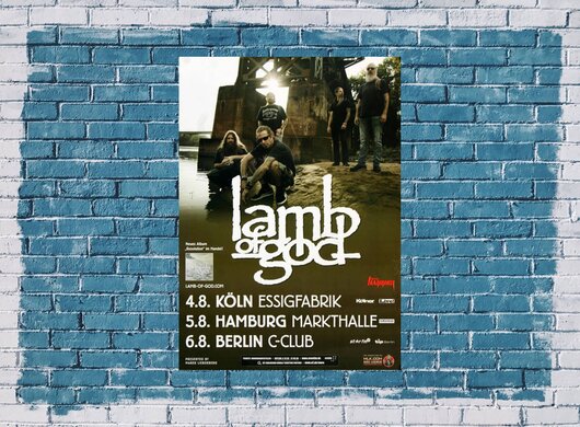 Lamb of God - Resolution, Tour 2013 - Konzertplakat