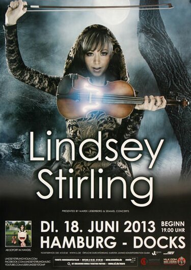 Lindsey Stirling - Crystallize , Hamburg 2013 - Konzertplakat