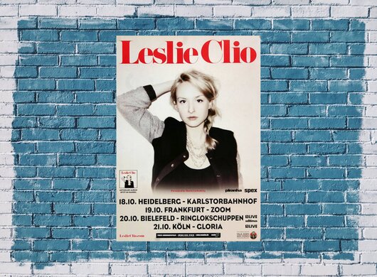 Leslie Clio - Twist The Knife , Hamburg 2013 - Konzertplakat