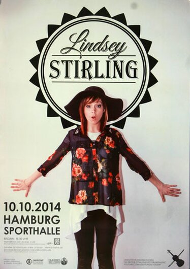 Lindsey Stirling - Shatter Me , Hamburg 2014 - Konzertplakat