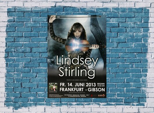 Lindsey Stirling - Crystallize , Frankfurt 2013 - Konzertplakat