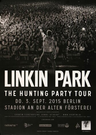 Linkin Park - Hunting Party , Berlin 2015 - Konzertplakat