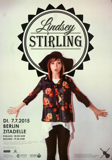Lindsey Stirling - Master Of Tides , Berlin 2015 - Konzertplakat