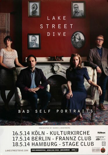 Lake Street Dive - Bad Self Portraits, Tour 2014 - Konzertplakat