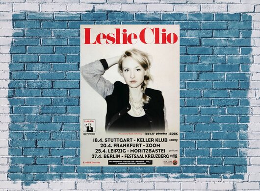 Leslie Clio - Twist The Knife , Stuttgart 2013 - Konzertplakat