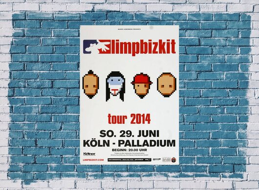 Limp Bizkit - Ready To Go , Köln 2014 - Konzertplakat