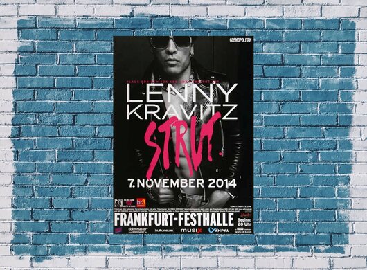 Lenny Kravitz - Strut, Frankfurt 2014 - Konzertplakat