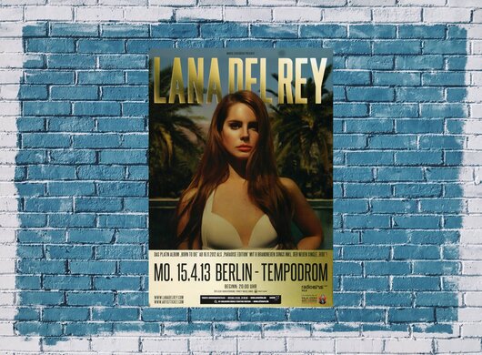 Lana Del Rey, Born To Die, Berlin, 2013, Konzertplakat