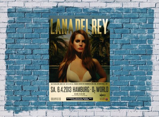 Lana Del Ray, Born To Die, Hamburg, 2013 - Konzertplakat