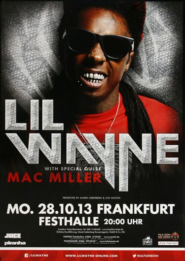 Lil Wayne - Lollipop , Frankfurt 2013 - Konzertplakat