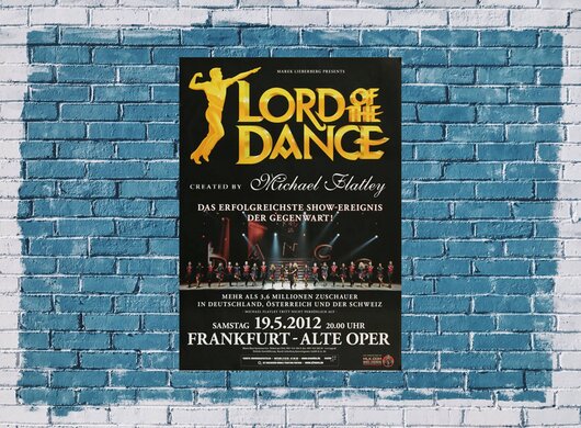 Lord of the Dance - Live In, Frankfurt 2012 - Konzertplakat