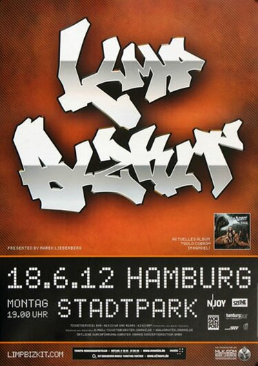 Limp Bizkit - Stadtpark, Hamburg 2012 - Konzertplakat