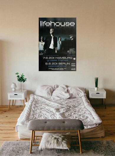 Lifehouse - Smoke & Mirrors, Hamburg & Berlin 2011 - Konzertplakat