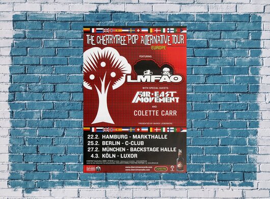LMFAO - Cherrytree Pop, Tour 2012 - Konzertplakat