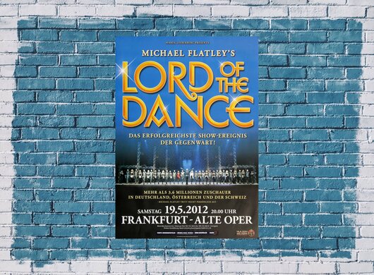Lord Of The Dance - The Dance, Frankfurt 2012 - Konzertplakat