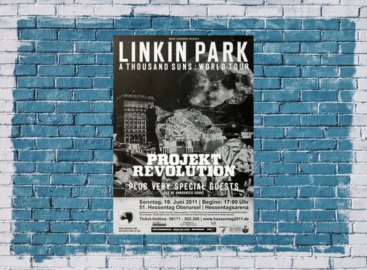 Linkin Park - World Tour, Oberursel & Frankfurt 2011 - Konzertplakat