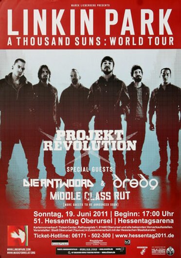Linkin Park, A Thousand Suns, 51.Hessentag  Oberursel, 2011,