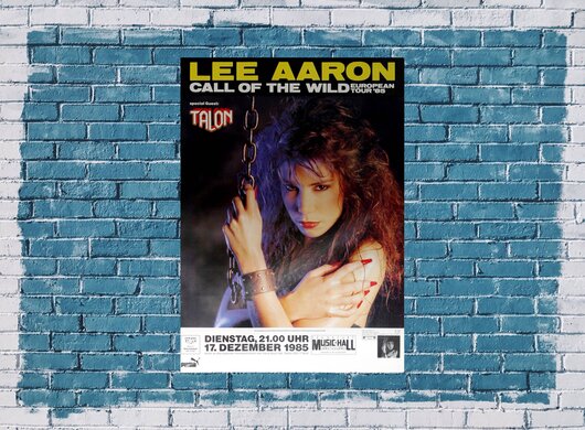 Lee Aaron - Call Of The Wild, Frankfurt 1985 - Konzertplakat