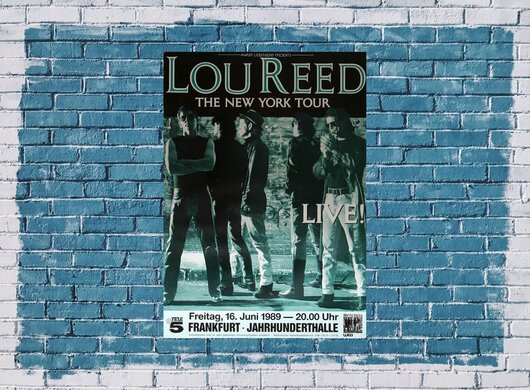 Lou Reed - The New York, Frankfurt 1989 - Konzertplakat