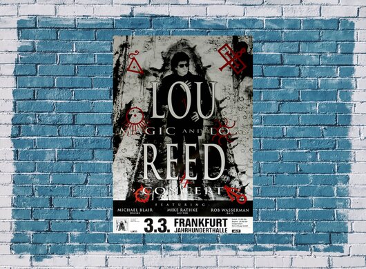 Lou Reed - Magic And Loss, Frankfurt 1992 - Konzertplakat
