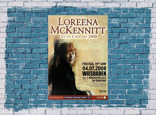 Loreena McKennitt - All The Way, Wiesbaden 2008 - Konzertplakat