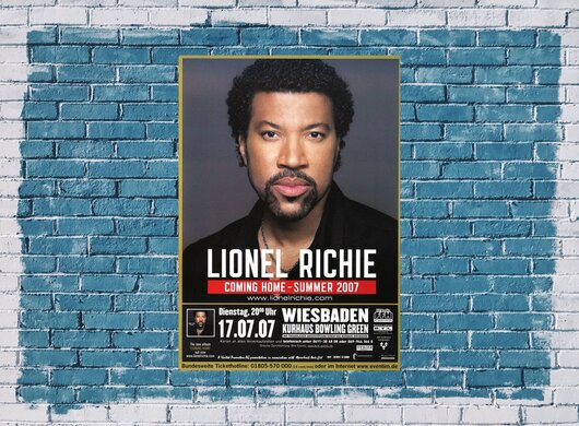 Lionel Richie - Coming Home, Wiesbaden 2007 - Konzertplakat