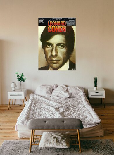 Leonard Cohen - Poet of Rock Music, München 1971 - Konzertplakat
