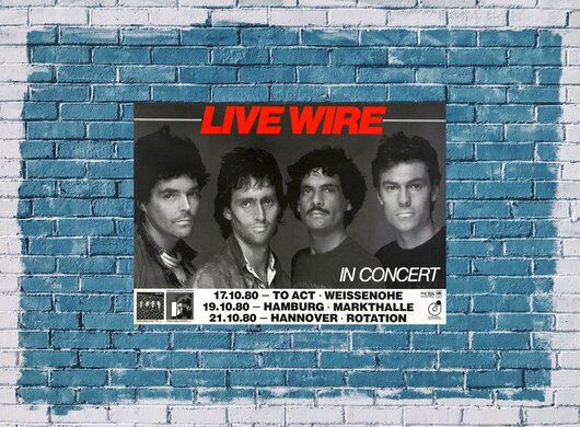 Live Wire, Wireless, Tour 1980, small tears on the edge,