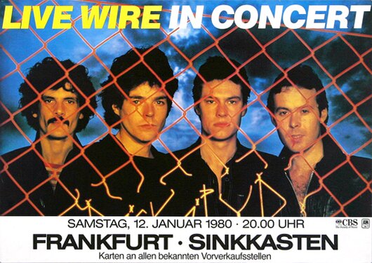 Live Wire - Loud & Proud, Frankfurt 1980 - Konzertplakat