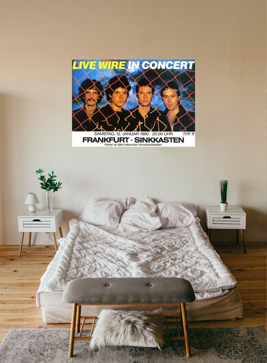 Live Wire - Loud & Proud, Frankfurt 1980 - Konzertplakat