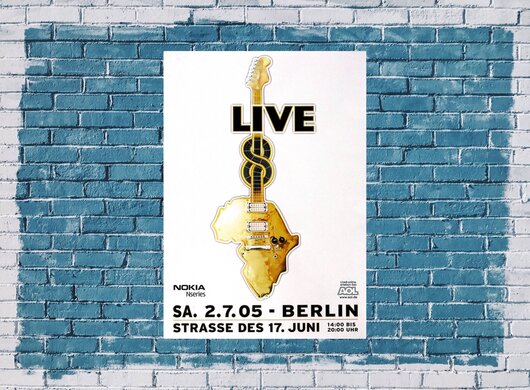 Live 8 - Various Artists, Berlin 2005 - Konzertplakat