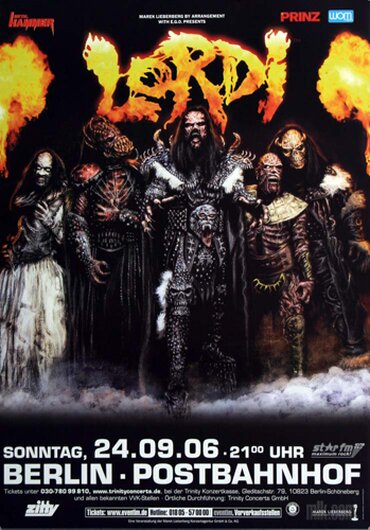 Lordi - The Arockalypse, Berlin 2006 - Konzertplakat