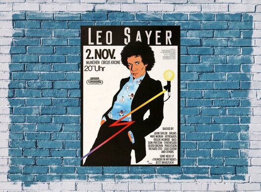 Leo Sayer - In My Heart, München 1977 - Konzertplakat