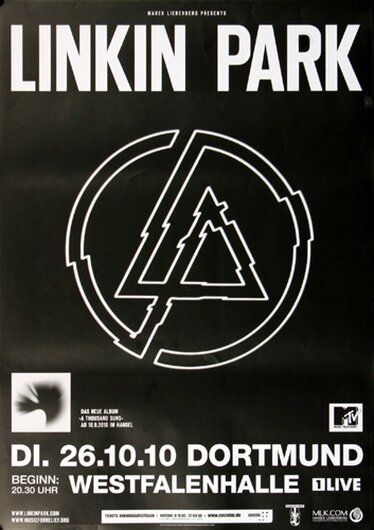 Linkin Park - Dortmund, Dortmund 2010 - Konzertplakat