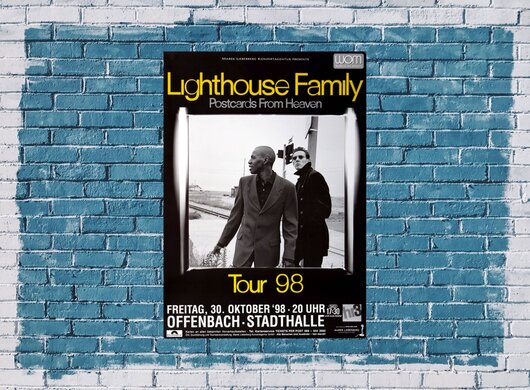 Lighthouse Family - Postcards, Frankfurt 1998 - Konzertplakat