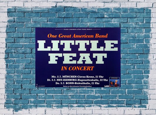 Little Feat - American Band, Tour 2001 - Konzertplakat