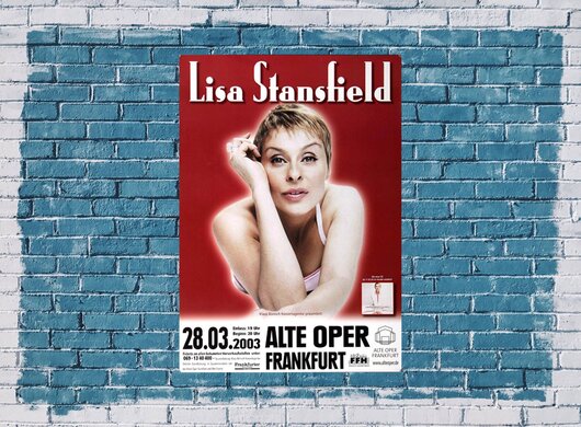 Lisa Stansfield - Face Up, Frankfurt 2003 - Konzertplakat