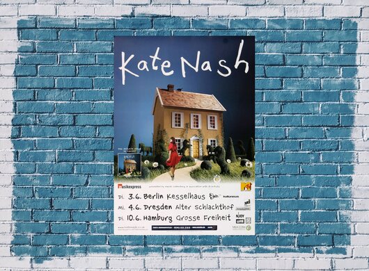 Kate Nash - Mouthwash, Tour 2008 - Konzertplakat