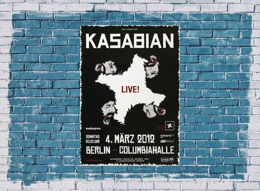 Kasabian - Goodbye Kiss, Berlin 2012 - Konzertplakat